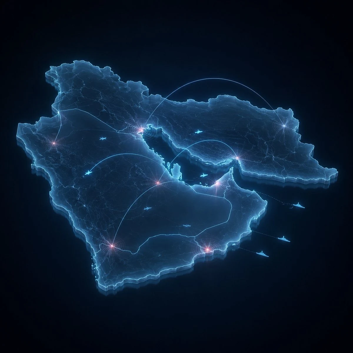 The regional map from the Gulf chapter